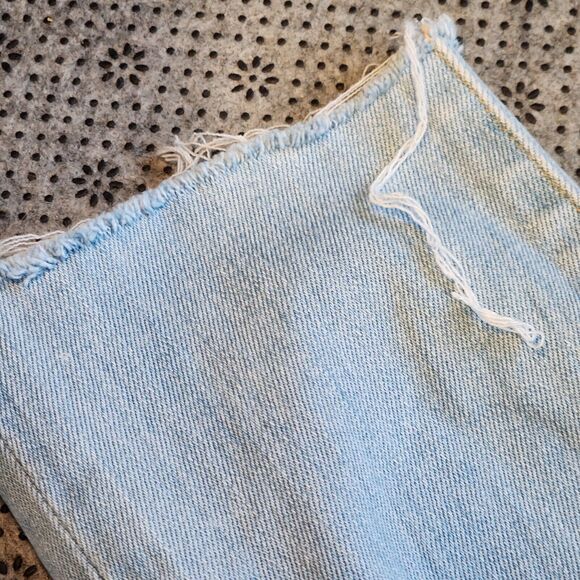 Joie Mid-Rise Skinny Jeans in Aqueous Light Blue Women's Denim, Size 25, Raw Hem - Picture 8 of 9